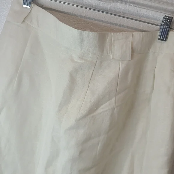 NWT deadstock Harve Benard linen long skirt cream size 14 petite - Picture 11 of 11